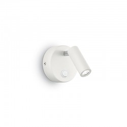 IDEAL LUX PAGE AP1 ROUND LAMPADA DA PARETE IN ALLUMINIO CON DIFFUSORE ORIENTABILE 3W LED 210lm