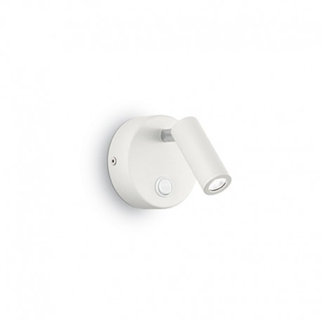 IDEAL LUX PAGE AP1 ROUND LAMPADA DA PARETE IN ALLUMINIO CON DIFFUSORE ORIENTABILE 3W LED 210lm