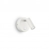 IDEAL LUX PAGE AP1 ROUND LAMPADA DA PARETE IN ALLUMINIO CON DIFFUSORE ORIENTABILE 3W LED 210lm