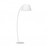 IDEAL LUX PAGODA PT1 LAMPADA DA TERRA SMALTATA BIANCA CON PARALUME IN TESSUTO 60W