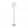 IDEAL LUX PEGASO PT1 PIANTANA CROMO CON PARALUMI IN ORGANZA E BOBECHES IN CRISTALLO
