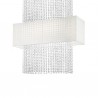 IDEAL LUX PHOENIX SP5 SOSPENSIONE IN METALLO BIANCO CON CATENE IN CRISTALLO MOLATO 5x60W E27