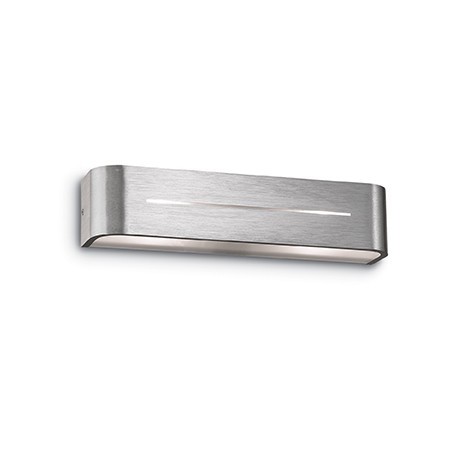 IDEAL LUX POSTA AP2 APPLIQUE ALLUMINIO CON DIFFUSORE COMPOSTO DA TRE VETRI SMERIGLIATO 2x40W E14