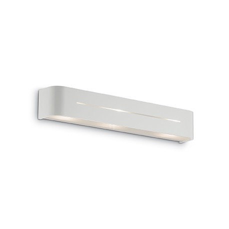 IDEAL LUX POSTA AP3 APPLIQUE IN METALLO BIANCA CON DIFFUSORE COMPOSTO DA TRE VETRI SMERIGLIATO 3x40W E14