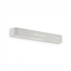 IDEAL LUX POSTA AP4 APPLIQUE IN METALLO BIANCO CON DIFFUSORE COMPOSTO DA TRE VETRI SMERIGLIATO 4x40W E14