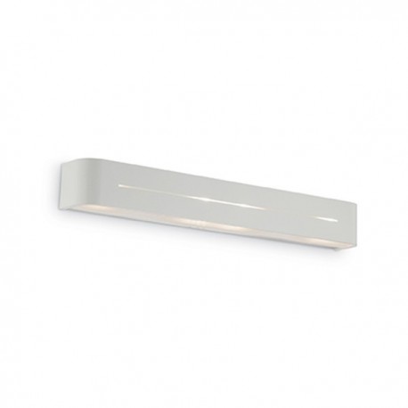 IDEAL LUX POSTA AP4 APPLIQUE IN METALLO BIANCO CON DIFFUSORE COMPOSTO DA TRE VETRI SMERIGLIATO 4x40W E14