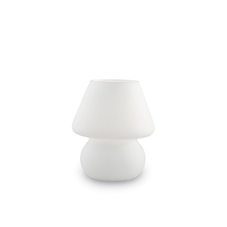 IDEAL LUX PRATO TL1 SMALL LAMPADA DA TAVOLO IN VETRO SOFFIATO 40W E14