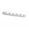 IDEAL LUX PRIVE' AP6 LAMPADA DA PARETE CON CORPO LUCE COMPLETAMENTE IN  METALLO BIANCO 6x40W E14