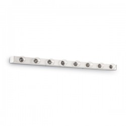 IDEAL LUX PRIVE' AP8 BIANCO LAMPADA DA PARETE CON CORPO LUCE COMPLETAMENTE IN  METALLO 8x40W E14