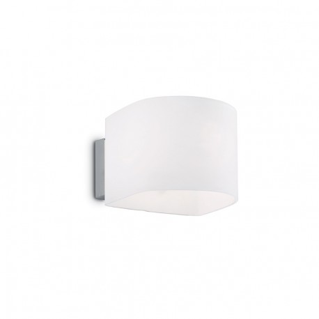 IDEAL LUX PUZZLE AP1 APPLIQUE BIANCA IN METALLO E VETRO SOFFIATO 40W  G9