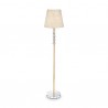 IDEAL LUX QUEEN PT1 PIANTANA IN METALLO DORATO E CRISTALLO CON PARALUME BRILLANTINATO 60W E27