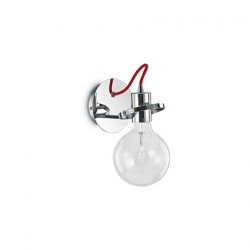 IDEAL LUX RADIO AP1 CROMO APPLIQUE IN METALLO CON DIFFUSORE POSIZIONABILE 60W