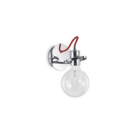 IDEAL LUX RADIO AP1 CROMO APPLIQUE IN METALLO CON DIFFUSORE POSIZIONABILE 60W