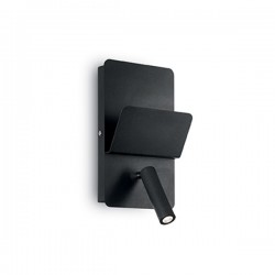 IDEAL LUX READ AP1 NERO APPLIQUE METALLICA CON DIFFUSORE ORIENTABILE  3W 130lm