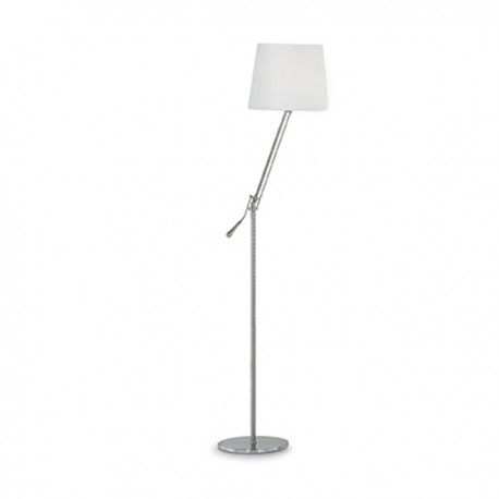 IDEAL LUX REGOL PT1 BIANCO PIANTANA IN METALLO CON PARALUME ORIENTABILE AD ALTEZZE DIVERSE 60W E27