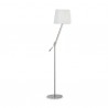 IDEAL LUX REGOL PT1 BIANCO PIANTANA IN METALLO CON PARALUME ORIENTABILE AD ALTEZZE DIVERSE 60W E27