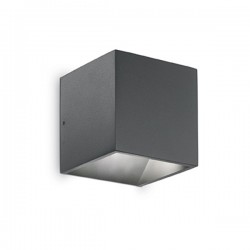 IDEAL LUX RUBIK AP1 APPLIQUE LED IN ALLUMINIO VERNICIATO ANTRACITE 6W 570lm IP44