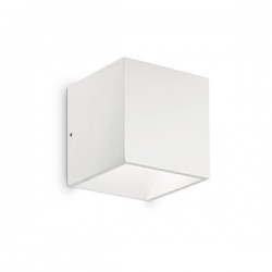 IDEAL LUX RUBIK AP1 APPLIQUE LED IN ALLUMINIO VERNICIATO BIANCO 6W 570lm IP44