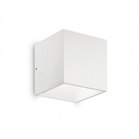 IDEAL LUX RUBIK AP1 APPLIQUE LED IN ALLUMINIO VERNICIATO BIANCO 6W 570lm IP44