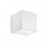 IDEAL LUX RUBIK AP1 APPLIQUE LED IN ALLUMINIO VERNICIATO BIANCO 6W 570lm IP44