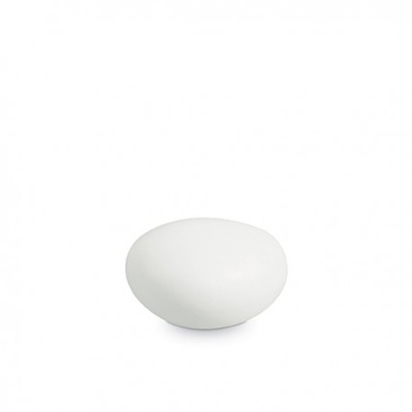 IDEAL LUX SASSO PT1 D30 LAMPADA DA TERRA PER ESTERNO COLOR BIANCO OPACO 15W G9