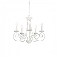 IDEAL LUX SEM SP5 SOSPENSIONE IN METALLO MODELLATO ARTIGIANALMENTE  5x40W E14