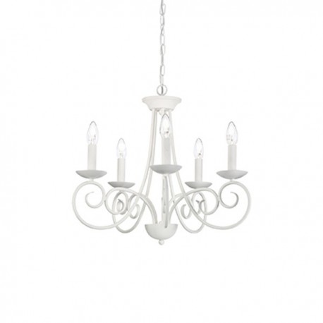 IDEAL LUX SEM SP5 SOSPENSIONE IN METALLO MODELLATO ARTIGIANALMENTE  5x40W E14