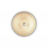 IDEAL LUX SHELL PL3 PLAFONIERA IN VETRO COLOR AMBRA DECORATA CON GRANIGLIA 3x60W E27