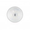 IDEAL LUX SHELL PL3 PLAFONIERA IN VETRO TRASPARENTE DECORATA CON GRANIGLIA 3x60W E27