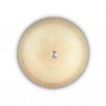 IDEAL LUX SHELL PL6 PLAFONIERA IN VETRO COLOR AMBRA DECORATA CON GRANIGLIA 6x60W E27