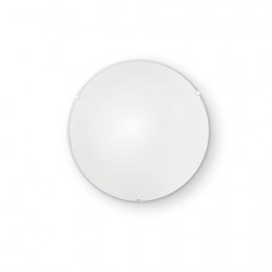 IDEAL LUX SIMPLY PL1 PLAFONIERA IN VETRO TRASPARENTE SABBIATO 60W E27