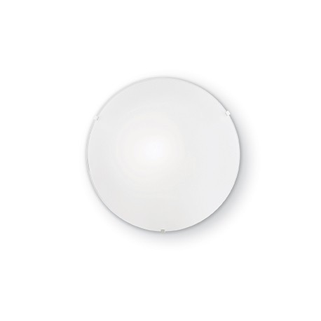 IDEAL LUX SIMPLY PL1 PLAFONIERA IN VETRO TRASPARENTE SABBIATO 60W E27
