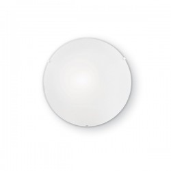 IDEAL LUX SIMPLY PL4 PLAFONIERA IN VETRO TRASPARENTE SABBIATO 4x60W E27