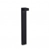 IDEAL LUX SIRIO PT2 BIG LAMPADA DA TERRA NERA CON DIFFUSORE IN VETRO PIREX 2x15W G9 IP44
