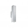 IDEAL LUX SKY AP2 ARGENTO LAMPADA DA PARETE IN METALLO CON INTERNO SMALTATO BIANCO 2x28W GU10