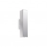 IDEAL LUX SKY AP2 CROMO LAMPADA DA PARETE IN METALLO CON INTERNO SMALTATO BIANCO 2x28W GU10