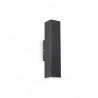 IDEAL LUX SKY AP2 NERO LAMPADA DA PARETE IN METALLO CON INTERNO SMALTATO BIANCO 2x28W GU10