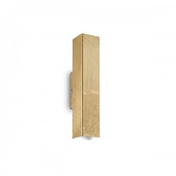 IDEAL LUX SKY AP2 ORO LAMPADA DA PARETE IN METALLO CON INTERNO SMALTATO BIANCO 2x28W GU10