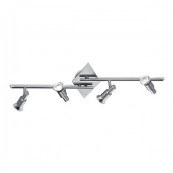 IDEAL LUX SLEM PL4 PLAFONIERA NICKEL CON CORPO LUCE POSIZIONABILE 4x50W 