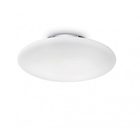 IDEAL LUX SMARTIES BIANCO PL2 D40 PLAFONIERA IN VETRO BIANCO SOFFIATO ACIDATO 2x60W E27