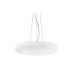 IDEAL LUX SMARTIES BIANCO SP3 D40 SOSPENSIONE IN VETRO BIANCO SOFFIATO ACIDATO 3x60W E27