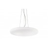 IDEAL LUX SMARTIES BIANCO SP3 D40 SOSPENSIONE IN VETRO BIANCO SOFFIATO ACIDATO 3x60W E27