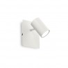 IDEAL LUX SPOT AP1 APPLIQUE BIANCA DIFFUSORI ORIENTABILI 50W GU10