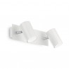 IDEAL LUX SPOT AP2 APPLIQUE BIANCA DIFFUSORI ORIENTABILI 2x50W GU10