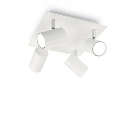 IDEAL LUX SPOT PL4 PLAFONIERA BIANCA CON DIFFUSORI ORIENTABILI 4x50W GU10