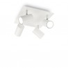 IDEAL LUX SPOT PL4 PLAFONIERA BIANCA CON DIFFUSORI ORIENTABILI 4x50W GU10