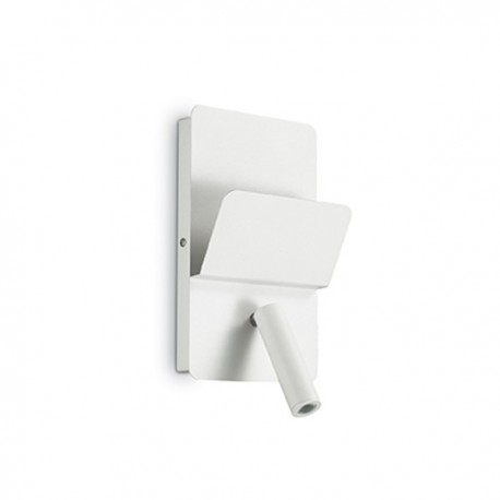 IDEAL LUX READ AP1 BIANCO APPLIQUE METALLICA CON DIFFUSORE ORIENTABILE  3W 130lm
