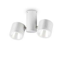 IDEAL LUX SUNGLASSES PL2 LAMPADA DA PARETE O SOFFITTO LED BIANCO CON DIFFUSORI ORIENTABILI 