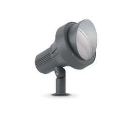 IDEAL LUX TERRA PT1 BIG APPLIQUE IN ALLUMINIO E VETRO CORPO LUCE POSIZIONABILE 60W ANTRACITE