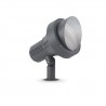 IDEAL LUX TERRA PT1 BIG APPLIQUE IN ALLUMINIO E VETRO CORPO LUCE POSIZIONABILE 60W ANTRACITE